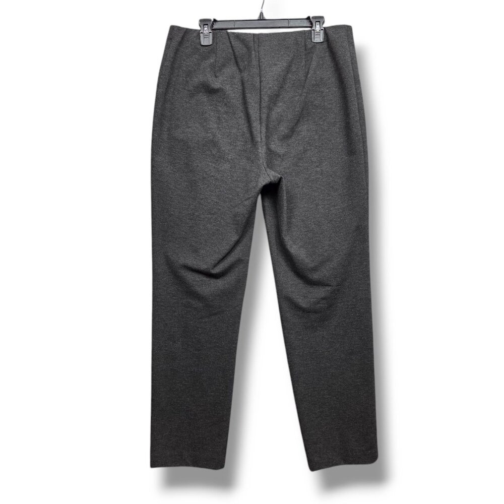 J Jill Ponte Slim Leg Pants Womens Large‎ Gray Pull On High Rise - Picture 4 of 9
